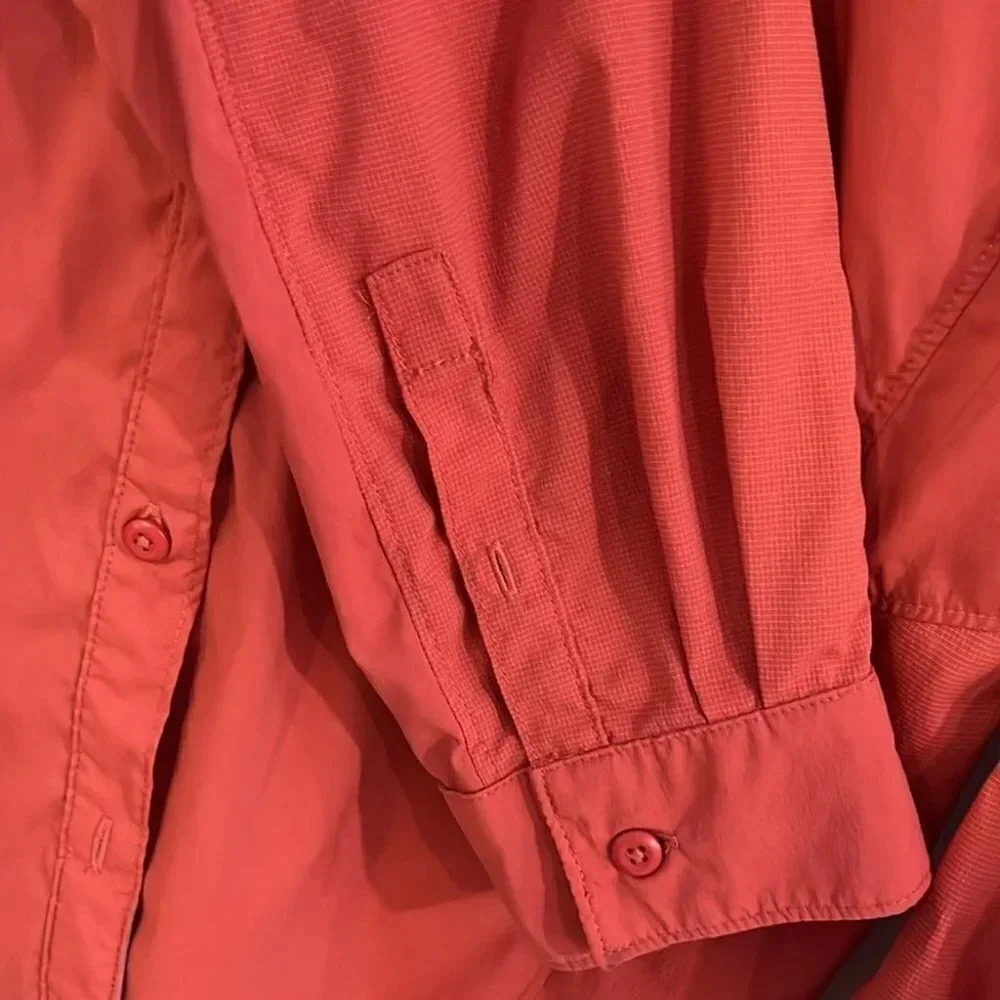[M]Columbia Titanium Omni-Shade Orange Outdoor/Hiking Button Down Shirt - Picture 5 of 12